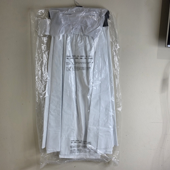 NWT Tory Burch Beaded Cotton Poplin Skirt Long White - Picture 10 of 10